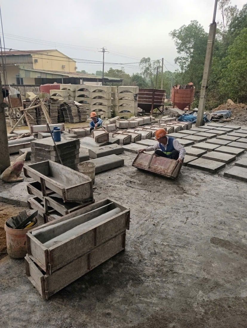 Xưởng sản xuất cấu kiện bê tông đúc sẵn của Hiệp Thành